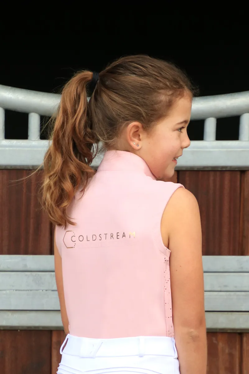 Coldstream Next Generation Cranshaws Sleeveless Base Layer - Blush Pink-2